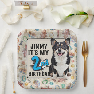 Hund Personalisierte Party Teller