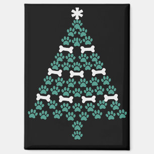 Hund Pfote Weihnachtsbaum Süßes Xmas Geschenk Hund Magnet
