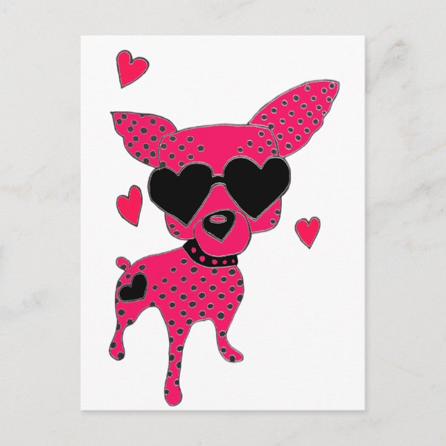 Hund Postkarte (Vorderseite)