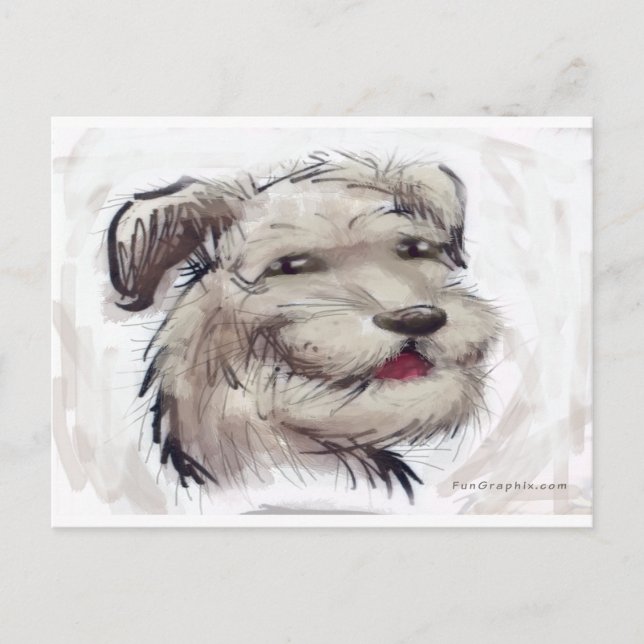 Hund Postkarte (Vorderseite)