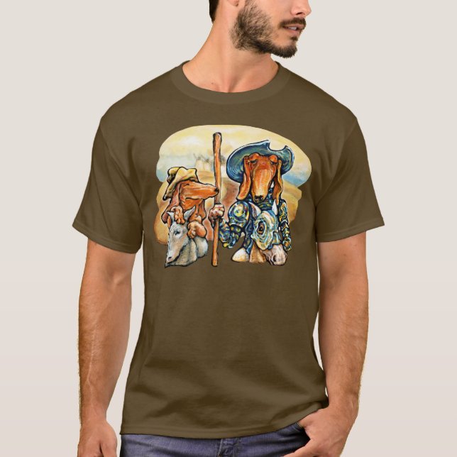 Hund Quijote T-Shirt (Vorderseite)