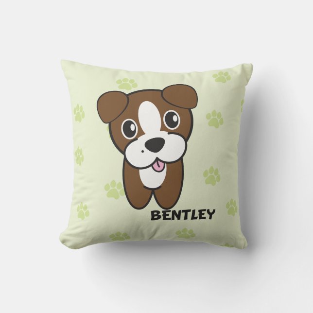 Hund Rockets Cartoons™ - Bentley Kissen (Vorderseite)