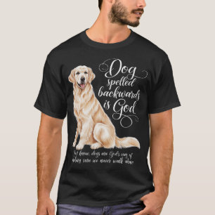 Hund rückwärts geschrieben ist Gott English Cream T-Shirt