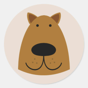 Hund Runder Aufkleber