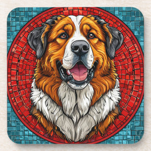 Hund Saint Bernard Getränkeuntersetzer