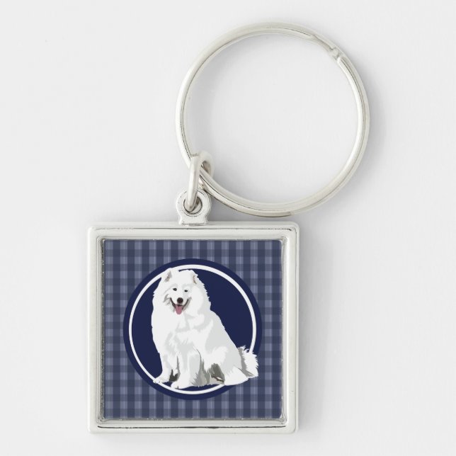 Hund Samoyed Schlüsselanhänger (Vorne)