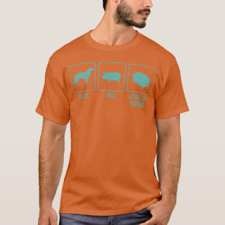 Hund, Schwein, Laib Brot T-Shirt