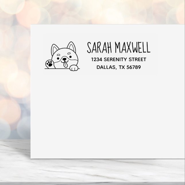 Hund Shiba Inu Pet-Adresse Permastempel (Von Creator hochgeladen)