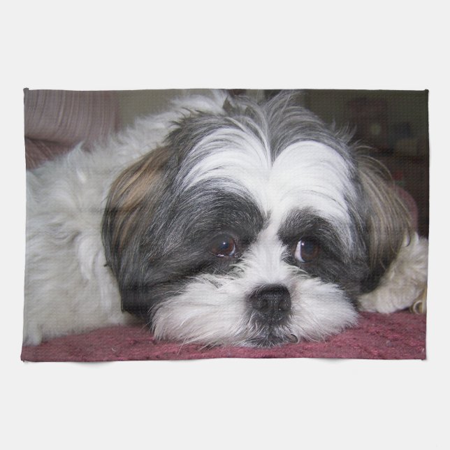 Hund Shih Tzu Geschirrtuch (Horizontal)