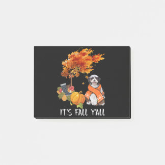 Hund| Shih Tzu is Fall Yall Post-it Klebezettel