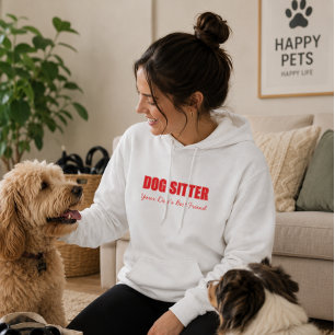 Hund Sitter Sweater Hoodie
