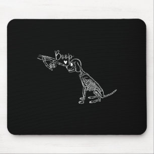 Hund Skeleton Hand Boop Halloween Welpen Hund Love Mousepad