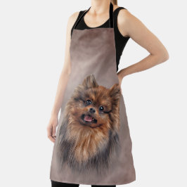 Hund Spitz Spitz Schürze