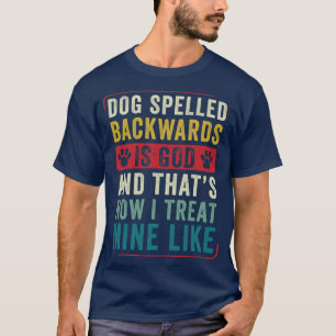 Hund spurte rückwärts, lustiger Hund Lover Welpe T-Shirt