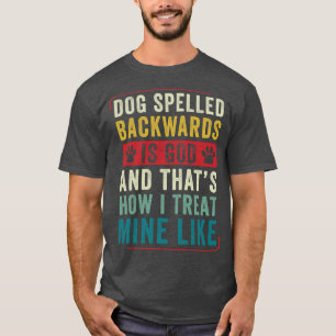 Hund spurte rückwärts, lustiger Hund Lover Welpe T-Shirt