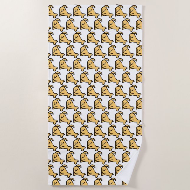 Hund Strandtuch (Vorderseite)