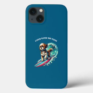 Hund surft auf einem Surfbrett und reitet auf eine Case-Mate iPhone Hülle