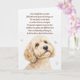 Hund Sympathie Doodle Spirituelles Gedicht Karte
