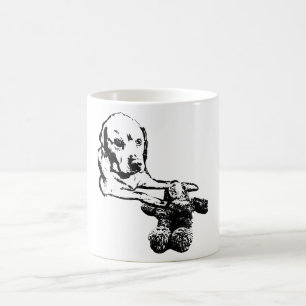 Hund & Teddybär Kuschel-Tassendesign Kaffeetasse