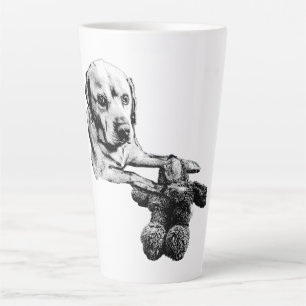 Hund & Teddybär Schwarz-Weiß-Tasse Milchtasse