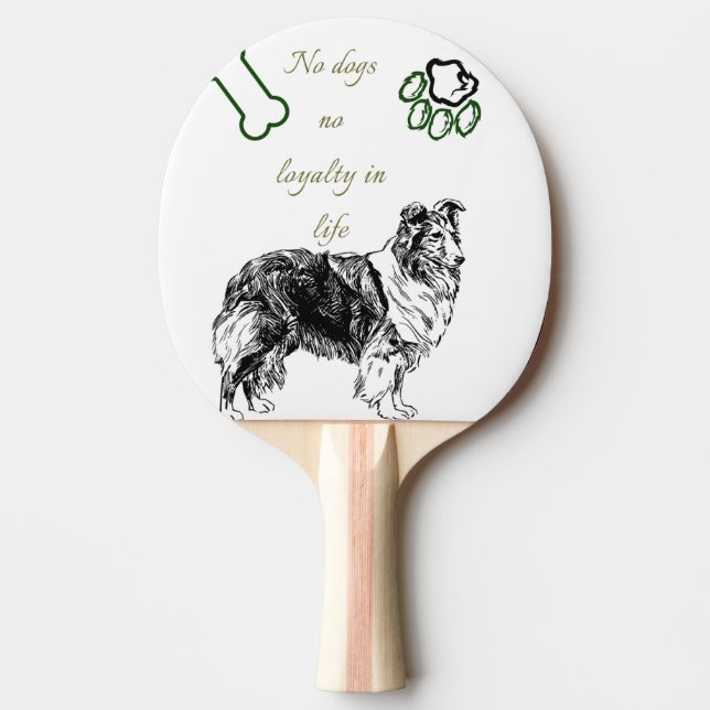Hund Tischtennis Schläger (Vorderseite)
