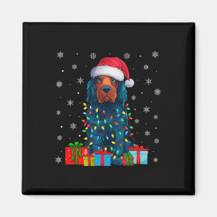 Hund Ugly Xmas leichte Weihnachtsmannmütze Portugi Magnet