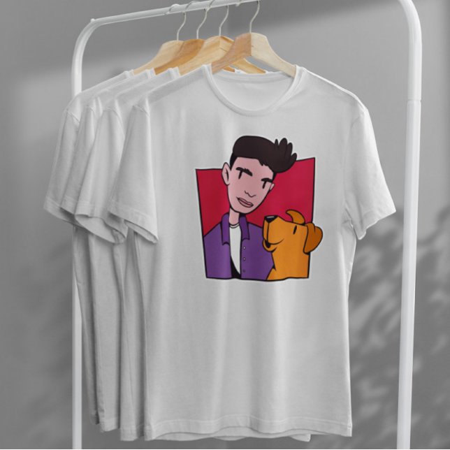 Hund und Junge T-Shirt (Von Creator hochgeladen)