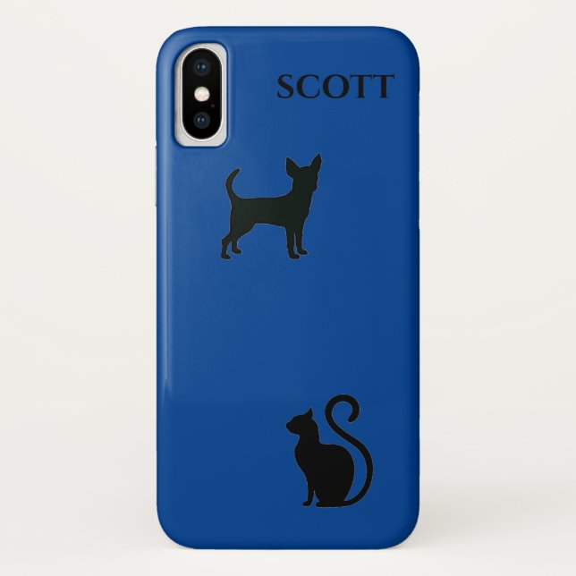 Hund und Katze "Apple iPhone X". Stil - selten da Case-Mate iPhone Hülle (Rückseite)