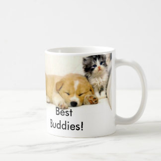 Hund und Katze, beste Freunde! Kaffeetasse