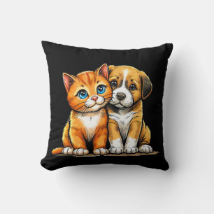 Hund und katze kissen