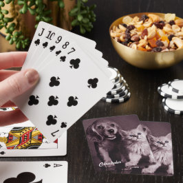 Hund und Katze, Personalisiert nachsehen Spielkarten