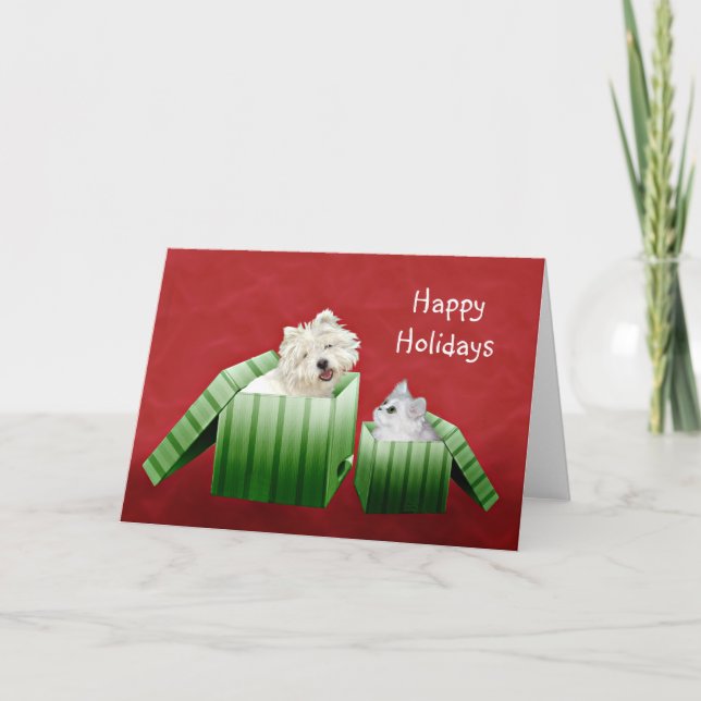 Hund und Katze Weihnachten (Vorderseite)