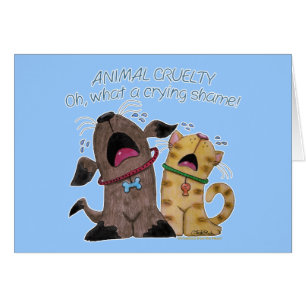 Hund und Katze weinen - Was für eine Schande