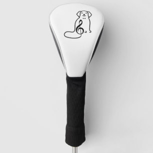 HUND UND MUSIKNOTE GOLF HEADCOVER