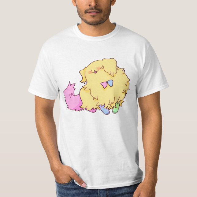 Hund- und Puppykatzenwagen T-Shirt (Vorderseite)