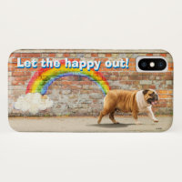 Hund und Rainbow Graffiti