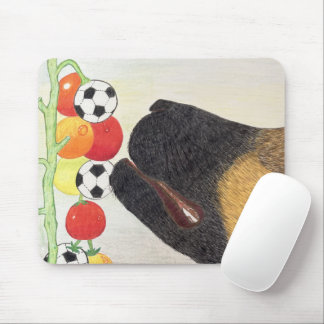 Hund und Tomaten-Mauspad Mousepad