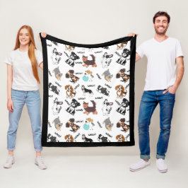 Hund und Wuff   Fleecedecke