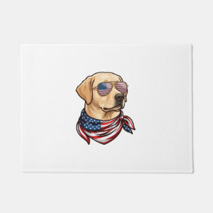 Hund Usa Flag Sonnenbrille Bandana Fußmatte
