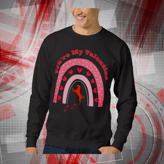 Hund Valentine - Du bist mein Valentin | Sweatshirt (Von Creator hochgeladen)