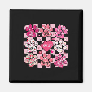 Hund Valentine, Hundepfote Herz, Pfote Hund Konver Magnet