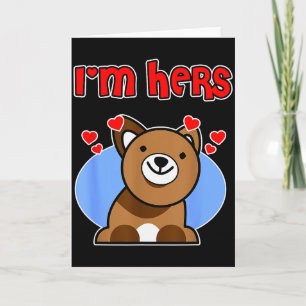 Hund Valentine Paar Design Für Männer - Im Besitz  Karte