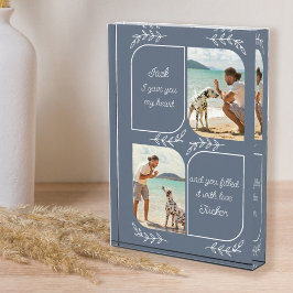 Hund Vater 2 Vertikales Foto Liebende Worte Person