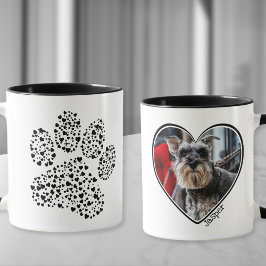 Hund Vater Herzpfog Personalisiertes Foto Tasse dr