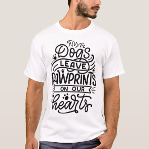 Hund verlasse Pfoten auf unseren Herzen 1 T-Shirt