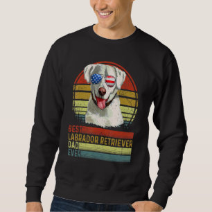 Hund Vintag Best Labrador Retriever Vater je Fathe Sweatshirt