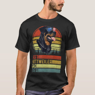 Hund Vintag Bester Rottweiler Vater je Vater Tag P T-Shirt