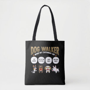 Hund Walker Funny Hund Wanderpet Sitter Geschenk Tasche