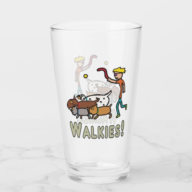 Hund Walking Glas (Vorderseite)