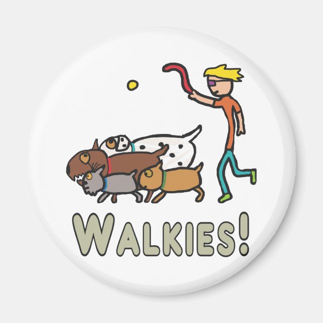 Hund Walking Magnet (Vorne)